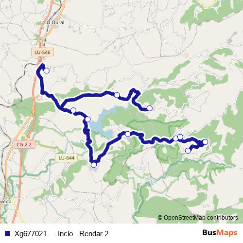 Xg677021 bus Line Map