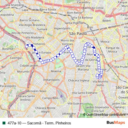477a-10 bus Line Map