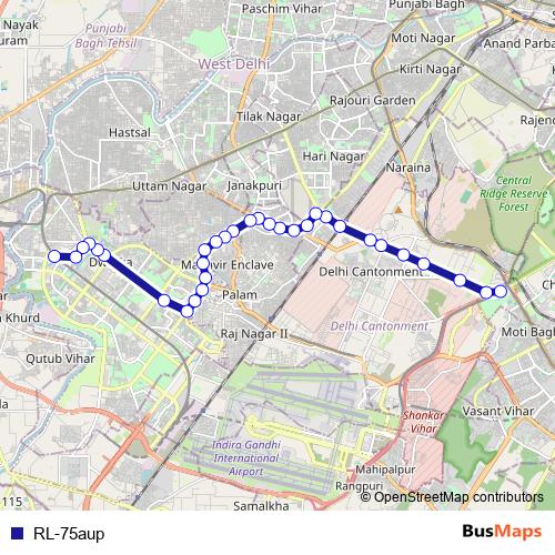 RL-75aup bus Line Map