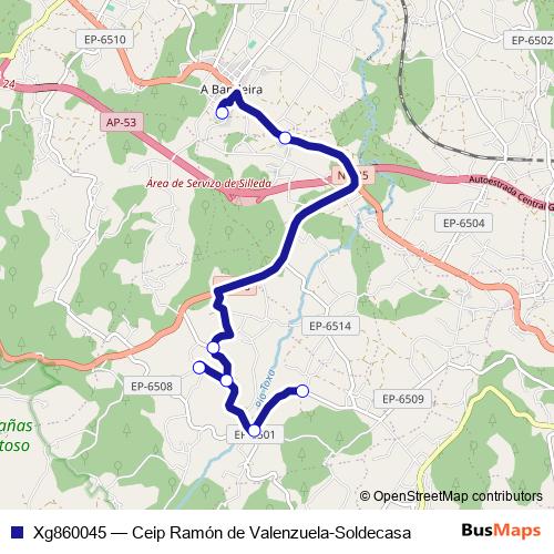 Xg860045 bus Line Map