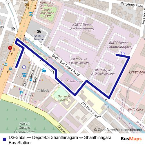 D3-Snbs bus Line Map