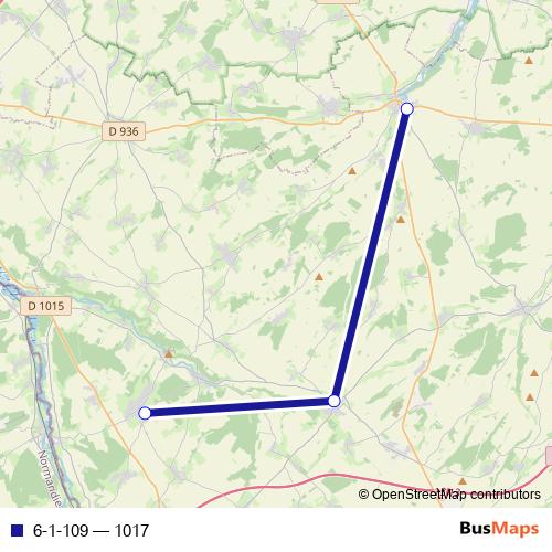 6-1-109 bus Line Map