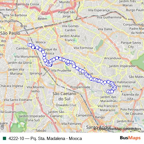 4222-10 bus Line Map