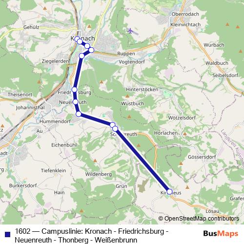 1602 bus Line Map