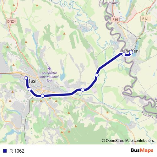 R 1062 rail Line Map