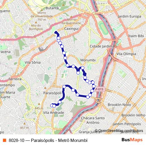 8028-10 bus Line Map