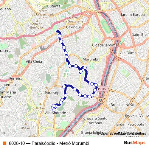 8028-10 bus Line Map