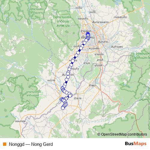 Nonggd bus Line Map