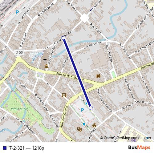 7-2-321 bus Line Map