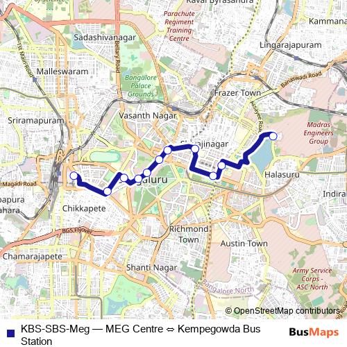 KBS-SBS-Meg bus Line Map