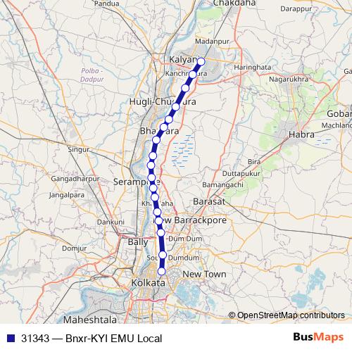 31343 rail Line Map