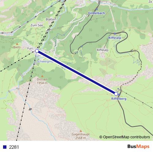 2281 cable-car Line Map