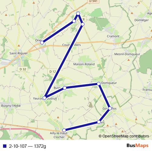 2-10-107 bus Line Map