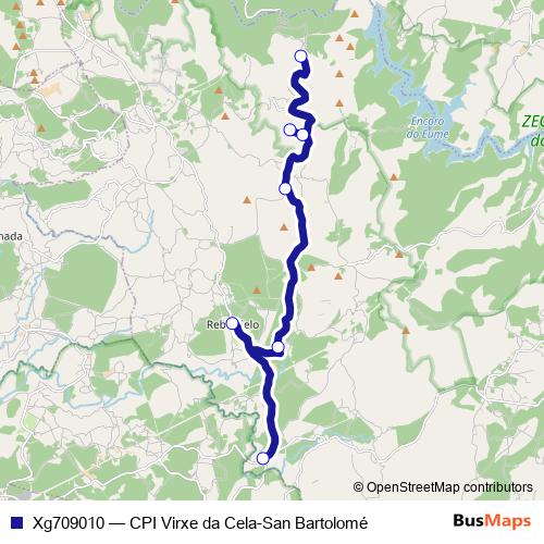 Xg709010 bus Line Map