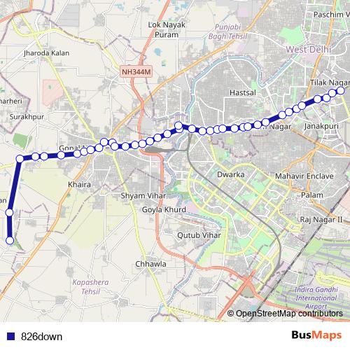 826down bus Line Map
