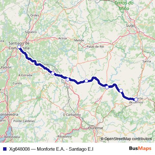 Xg648008 bus Line Map