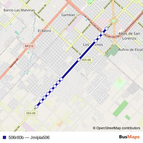 506r80b bus Line Map