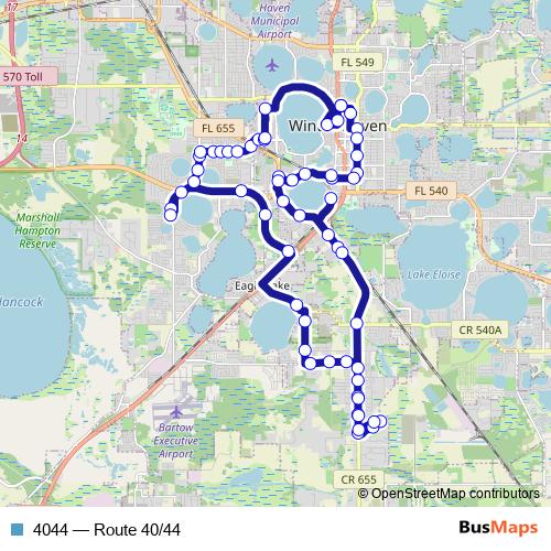 4044 bus Line Map