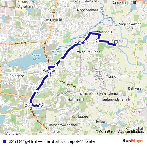 325 D41g-Hrhl bus Line Map