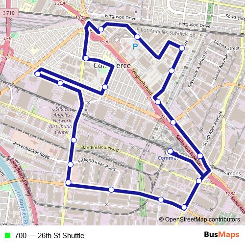 700 bus Line Map