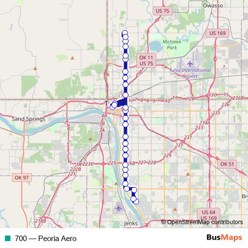 700 bus Line Map