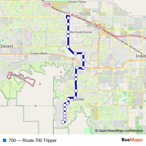700 bus Line Map