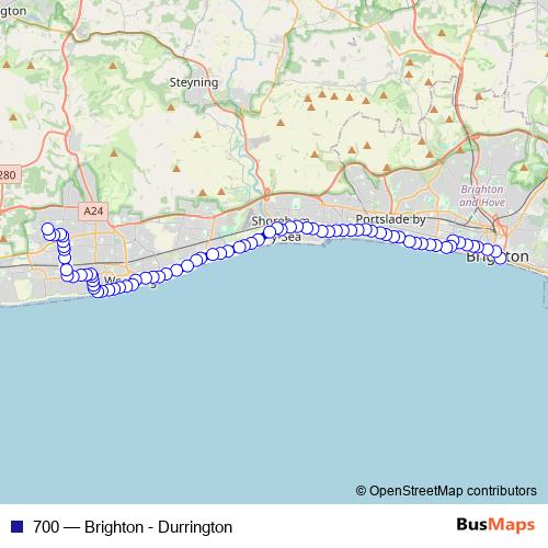 700 bus Line Map