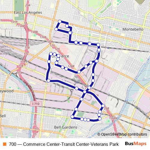 700 bus Line Map