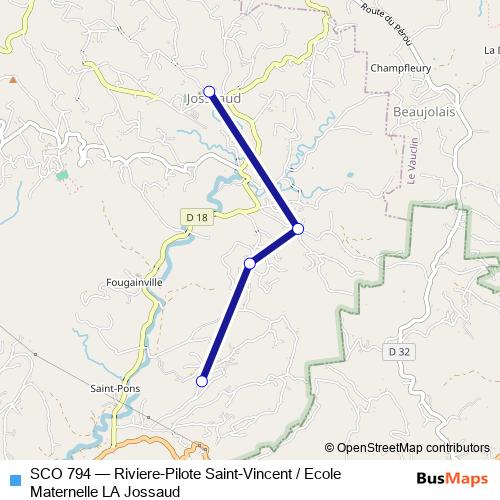 SCO 794 bus Line Map