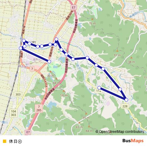 休日④ bus Line Map