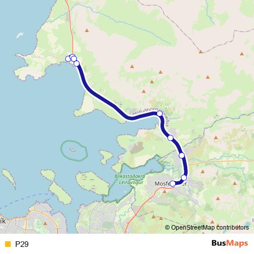 P29 bus Line Map