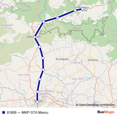 61608 rail Line Map