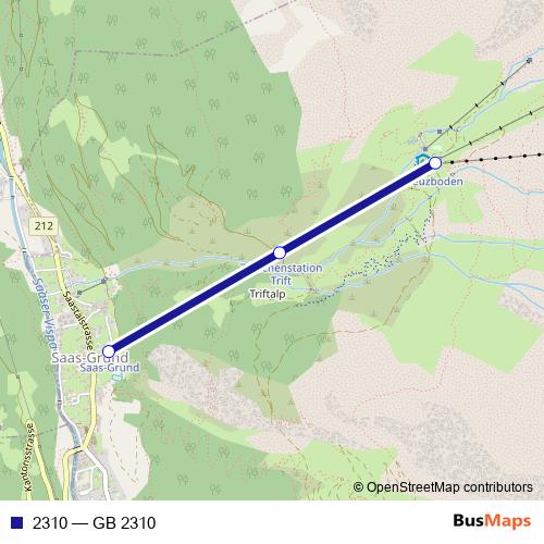 2310 cable-car Line Map