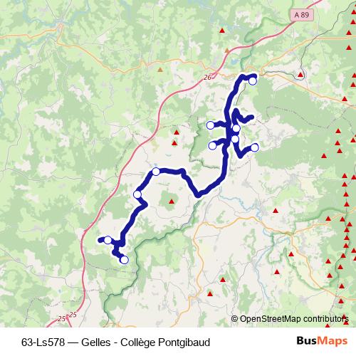 63-Ls578 bus Line Map