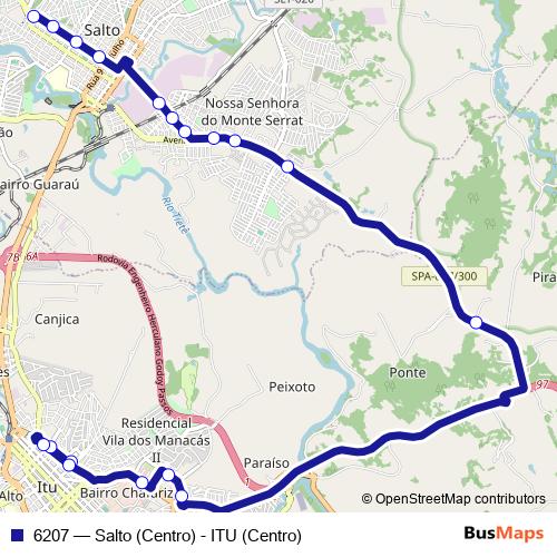 6207 bus Line Map