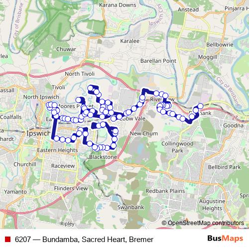 6207 bus Line Map