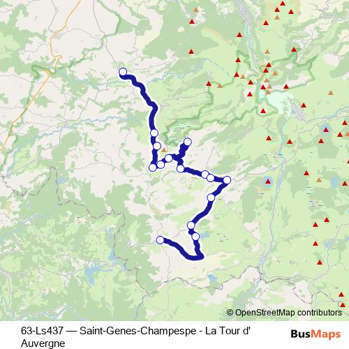 63-Ls437 bus Line Map