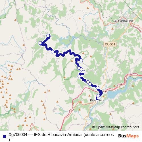 Xg706004 bus Line Map