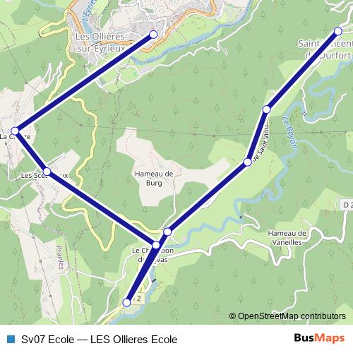 Sv07 Ecole bus Line Map
