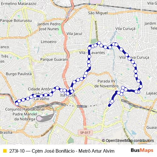 273l-10 bus Line Map