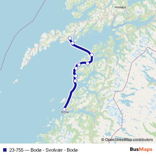 23-755 ferry Line Map