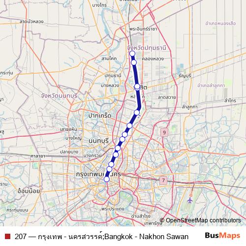 207 rail Line Map