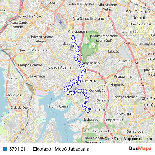 5791-21 bus Line Map
