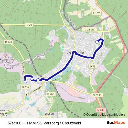 57scr06 bus Line Map