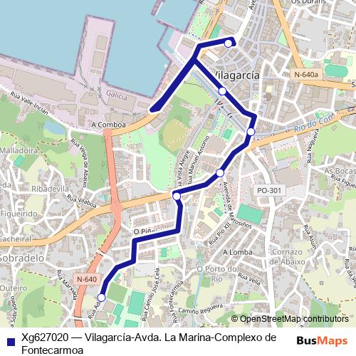 Xg627020 bus Line Map