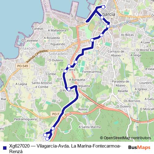 Xg627020 bus Line Map