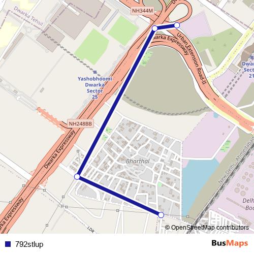 792stlup bus Line Map