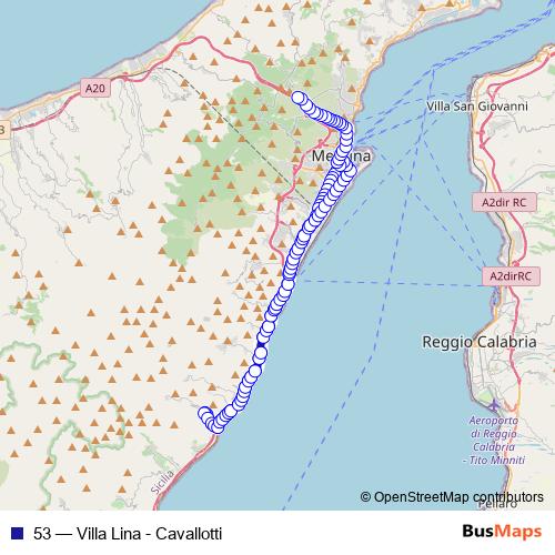 53 bus Line Map