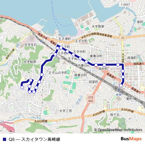 Q8 bus Line Map