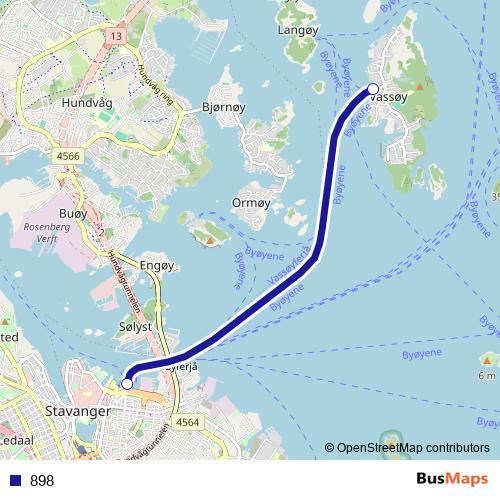 898 ferry Line Map